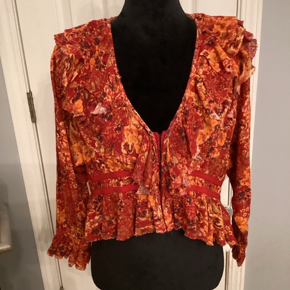 Free People Ruffle Top - Picture 3 of 5